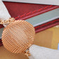 Fun Able Canvas Cloth Chain Ball Dangle Necklace