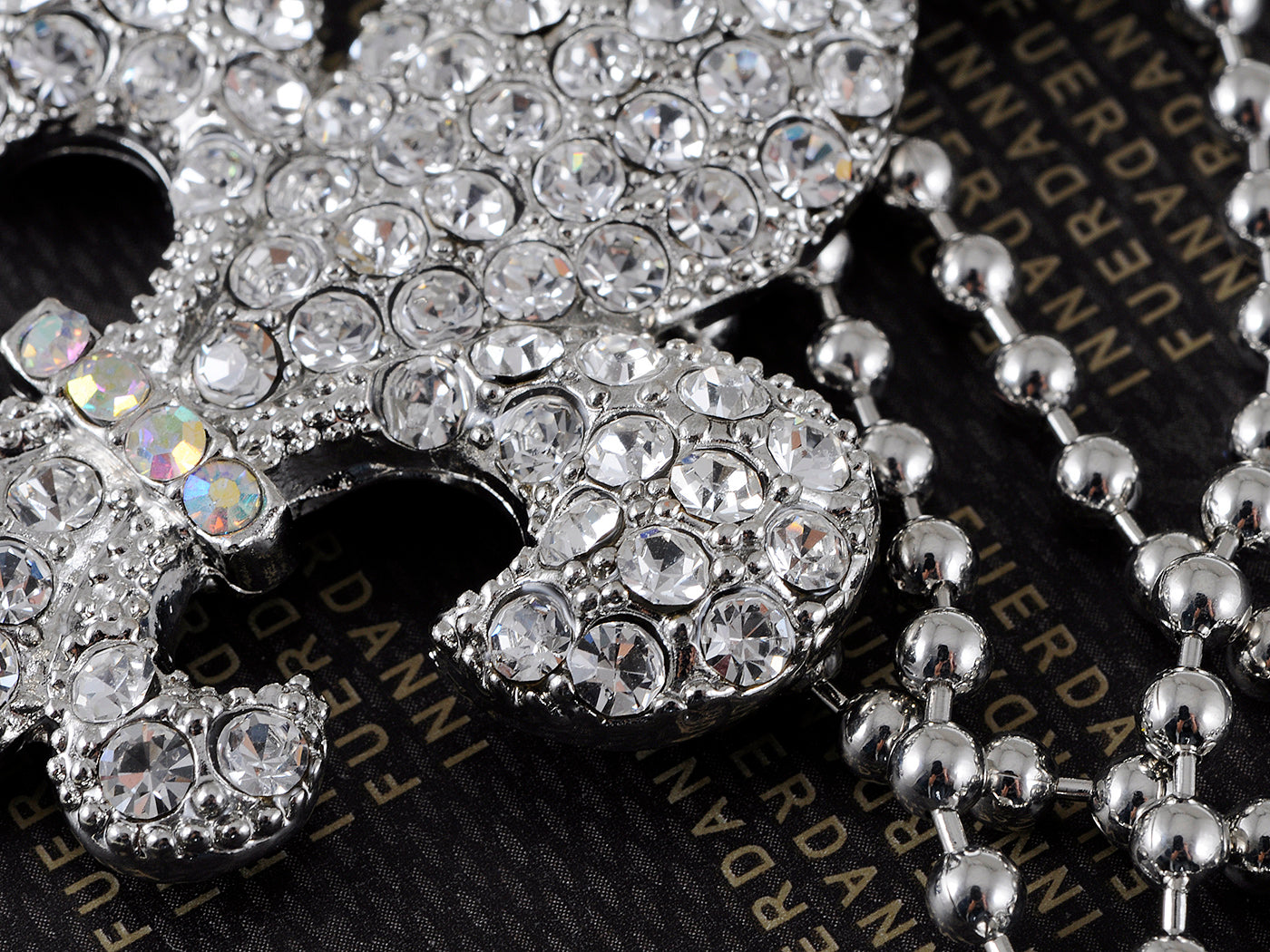 Iridescent Fleur De Lis Necklace Pendant