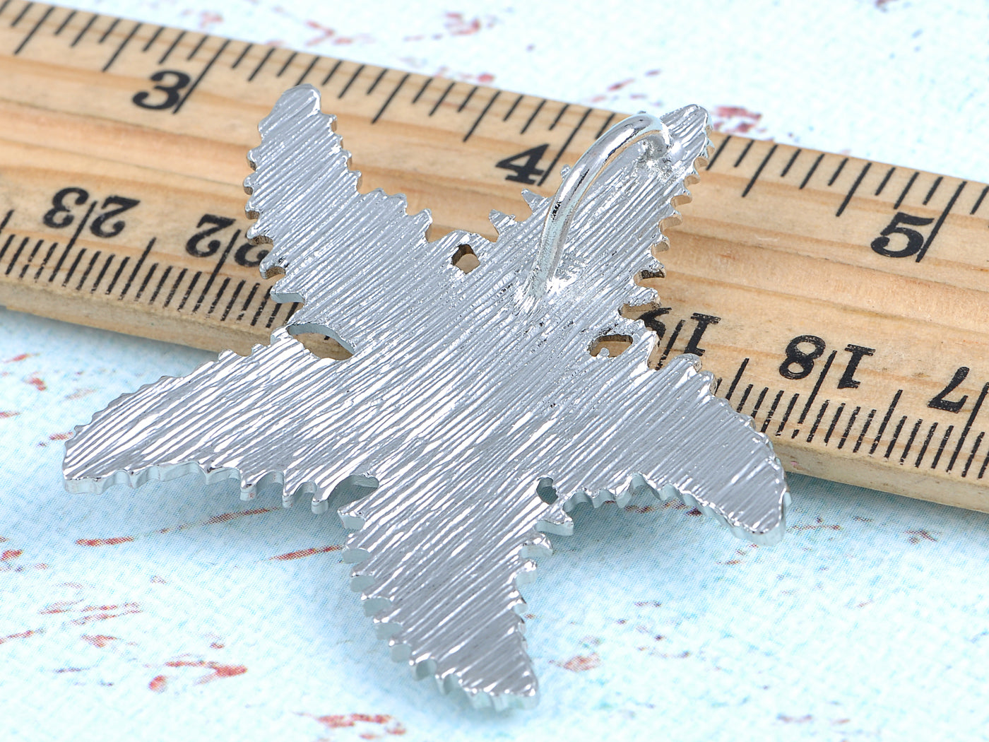 Abalone Shell Petals Pointy Edged Ninja Star Starfish Pendant