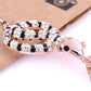 Black White Pink Head Jeweled Snake Pleasant Surprise Welcoming Necklace