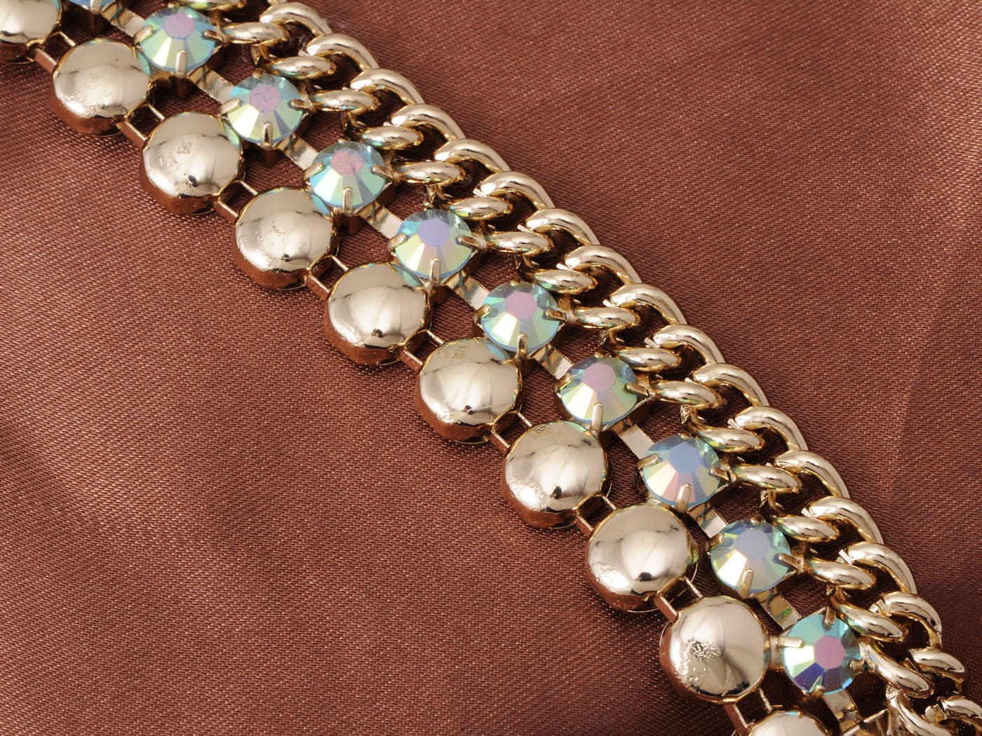 Contemporary Three Row Choker Necklace