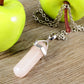 Contemporary Pink Bullet Pendant Necklace