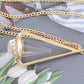 Contemporary Hipster Triangle Candle Pendant Necklace