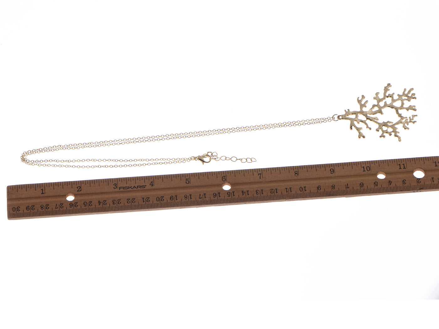 Boho Vintage Minimalistic Coral Branches Marine Pendant Beach Necklace Gift