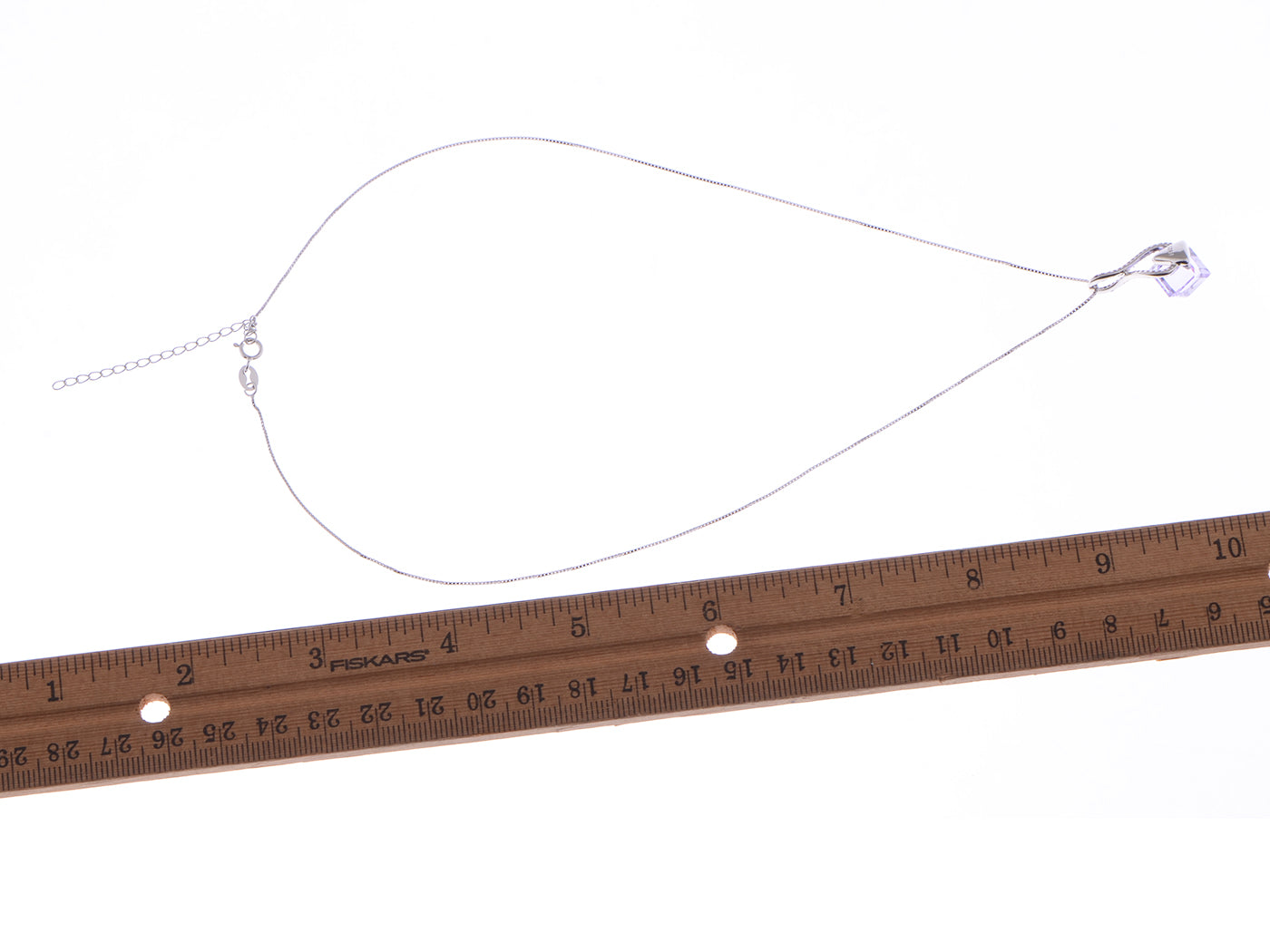 925 Silver Purple Geometric Dangling Cube Elements Infinity Necklace