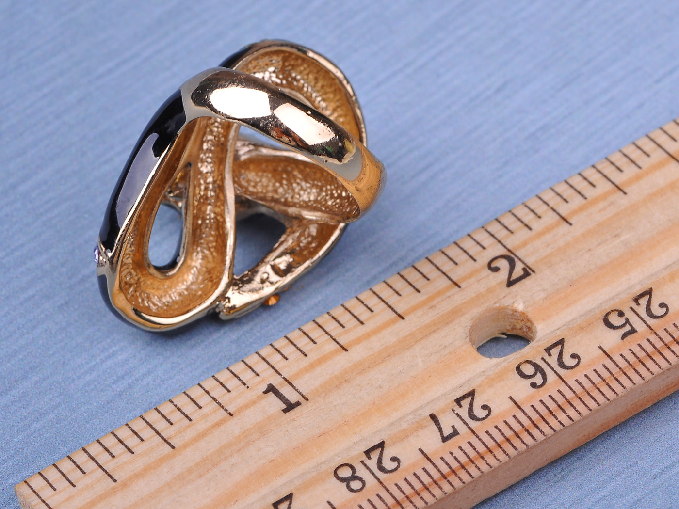 Black Gold Purple Wrap Around Snake Statement Rings