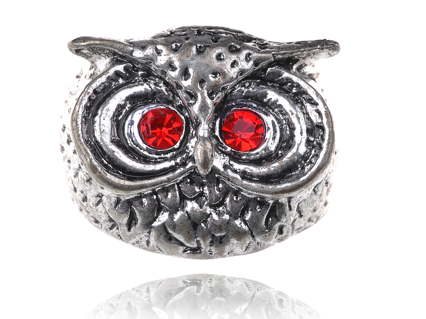 Reproduct Brand New Ruby Eyed Owl Sized Ring