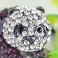 Purple Pearl Panda Bear Ring