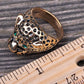 African Leopard Emerald Eye Jewelry Lovely Sized Ring