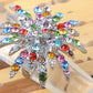 Over Sized Multicolor Ethnic Floral Rainbow Flower Ring