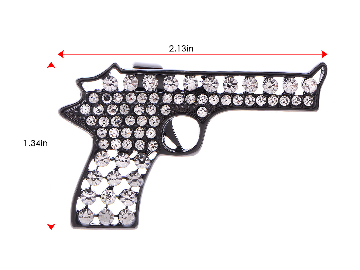 Colored Cutout Gun Pistol Ring