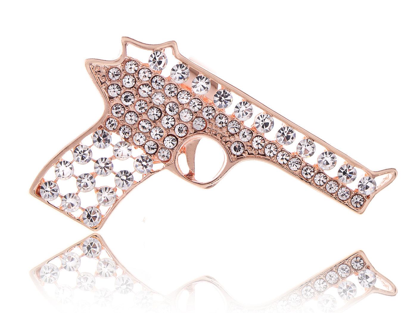 Colored Cutout Gun Pistol Ring