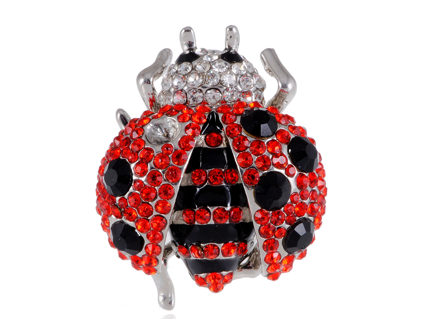 Red Big Ladybug Insect Ring