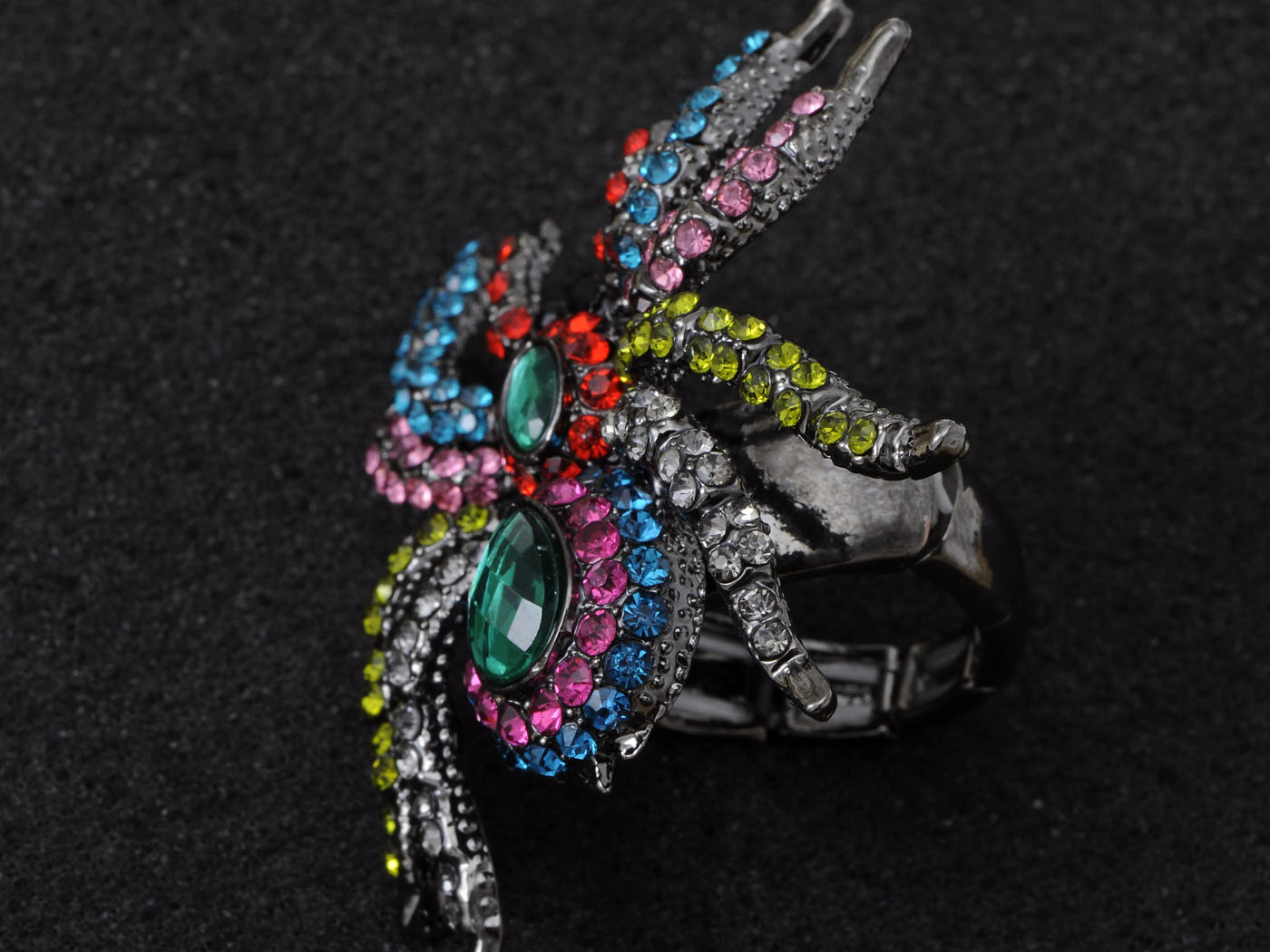 Colorful Spider Tarantula Bug Ring