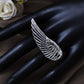 Double Finger Gothic Ring Greek Speed Wing Spartan Angel Ring
