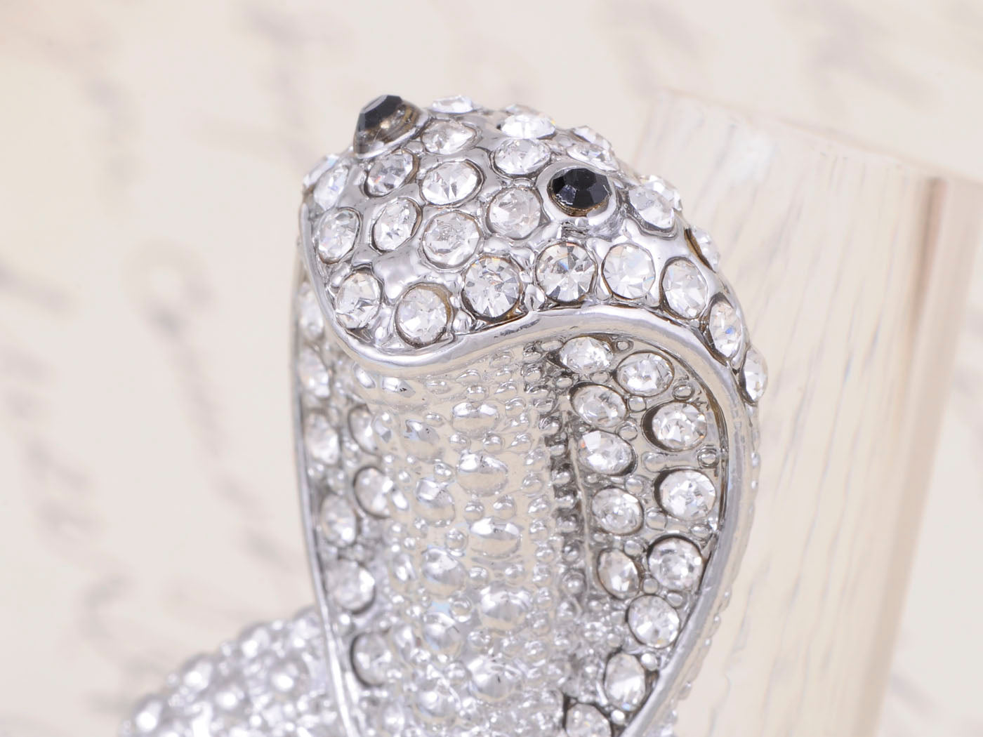 Silver Exotic Cobra Snake Ring