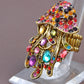 Rainbow Colorful Jellyfish Poison Tentacles Bejeweled Rings