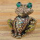 Antique Multicolored Frog Toad Ring