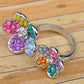 Open Pastel Beads Spring Floral Flowers Ring