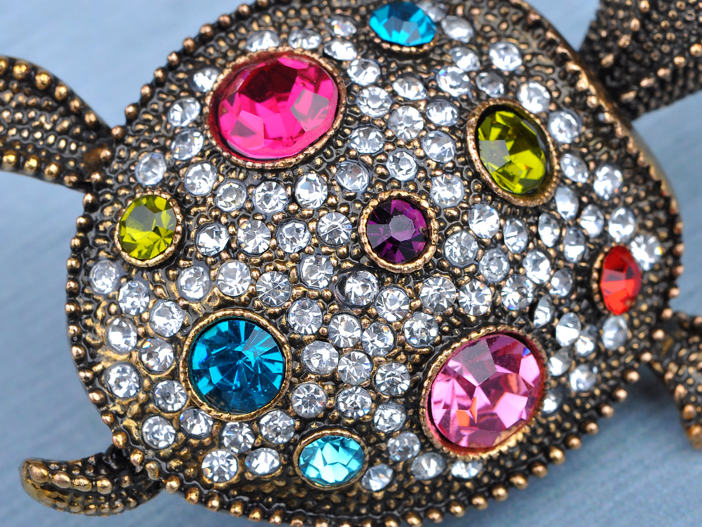 Antique Multicolored Sea Turtle Ring