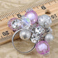 Purple Beads And Baubles Cluster Of Ss Trendy Ring