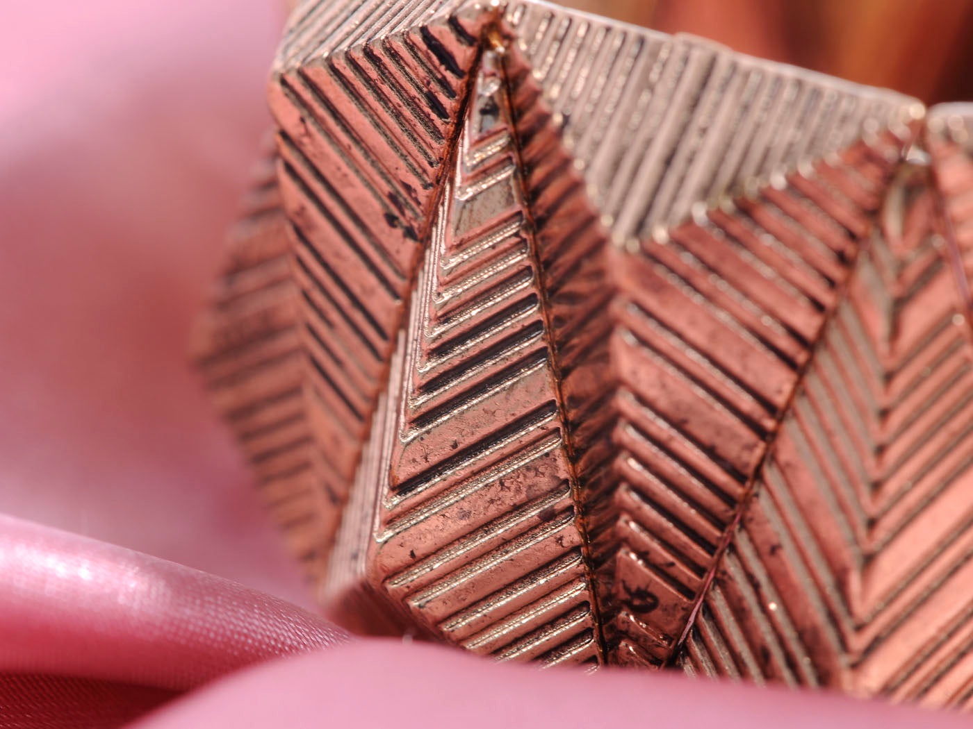 Tribal Three Dimensional Mountain Like Ancient Cuff Bracelet