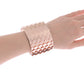 Egyptian Etched Textured Scales Scalloped Wrap Arm Cuff Bracelet