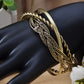 Antique Trio Of Bangles With Braids Twists And Weaves