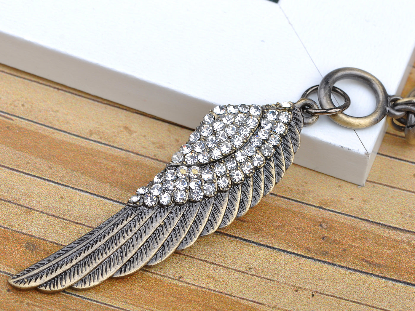 Vintage Gold Chain Feather Bird Wing Bracelet