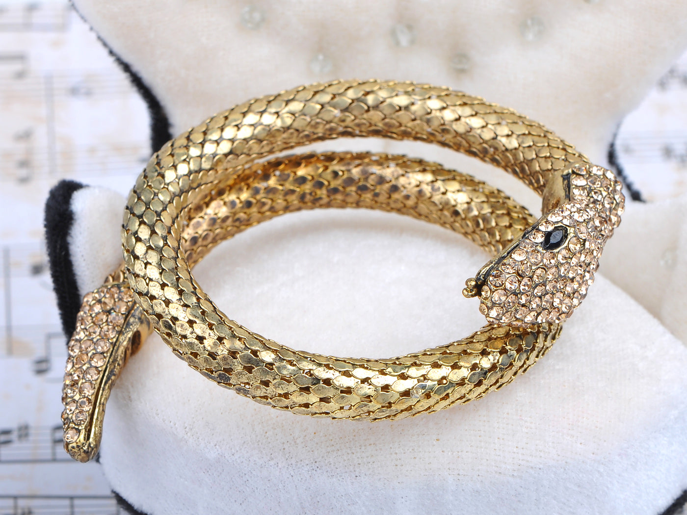 Egyptian Snake Wrap Cuff Bracelet