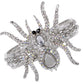Spider Bangle Bracelet With Double Rhinestones