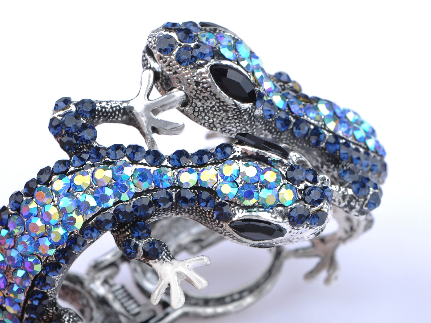 Multi Colored Lizard Gecko Salamander Bracelet Bangle Cuff