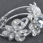 Victorian Like Bridal Flower Heart Love Bangle Bracelet Cuff