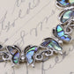 Abalone Colored Multiple Butterfly Circle Bracelet