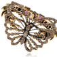 Topaz Iridescent Color Swallowtail Butterfly Insect Cuff Bangle Bracelet