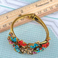 Multicolor Abstract Butterfly Insect Flower Garden Bangle Cuff Bracelet