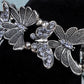 Light Sapphire Butterfly Bracelet Bangle Cuff