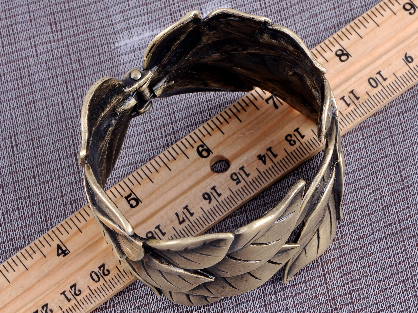 Bronze Leaves Intertwining Bustling Through The Years Classical Bangle