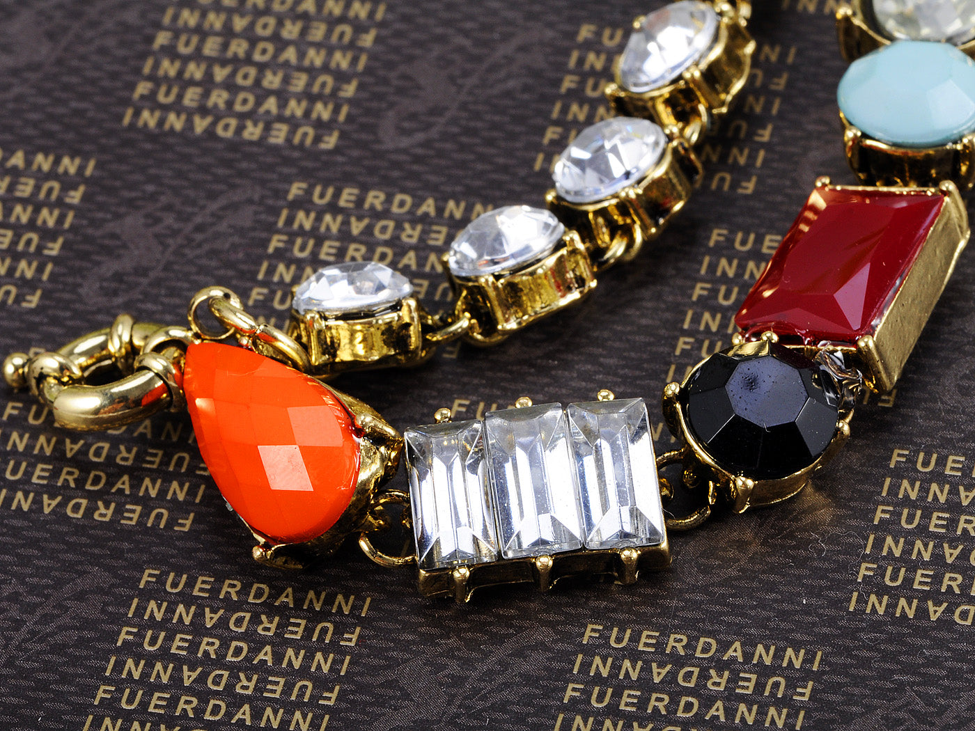 Contemporary Multicoloured Bead White Accented Bracelet