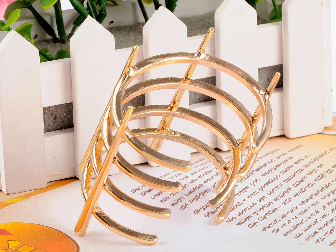 Contemporary Multiple Linked Rings Bracelet