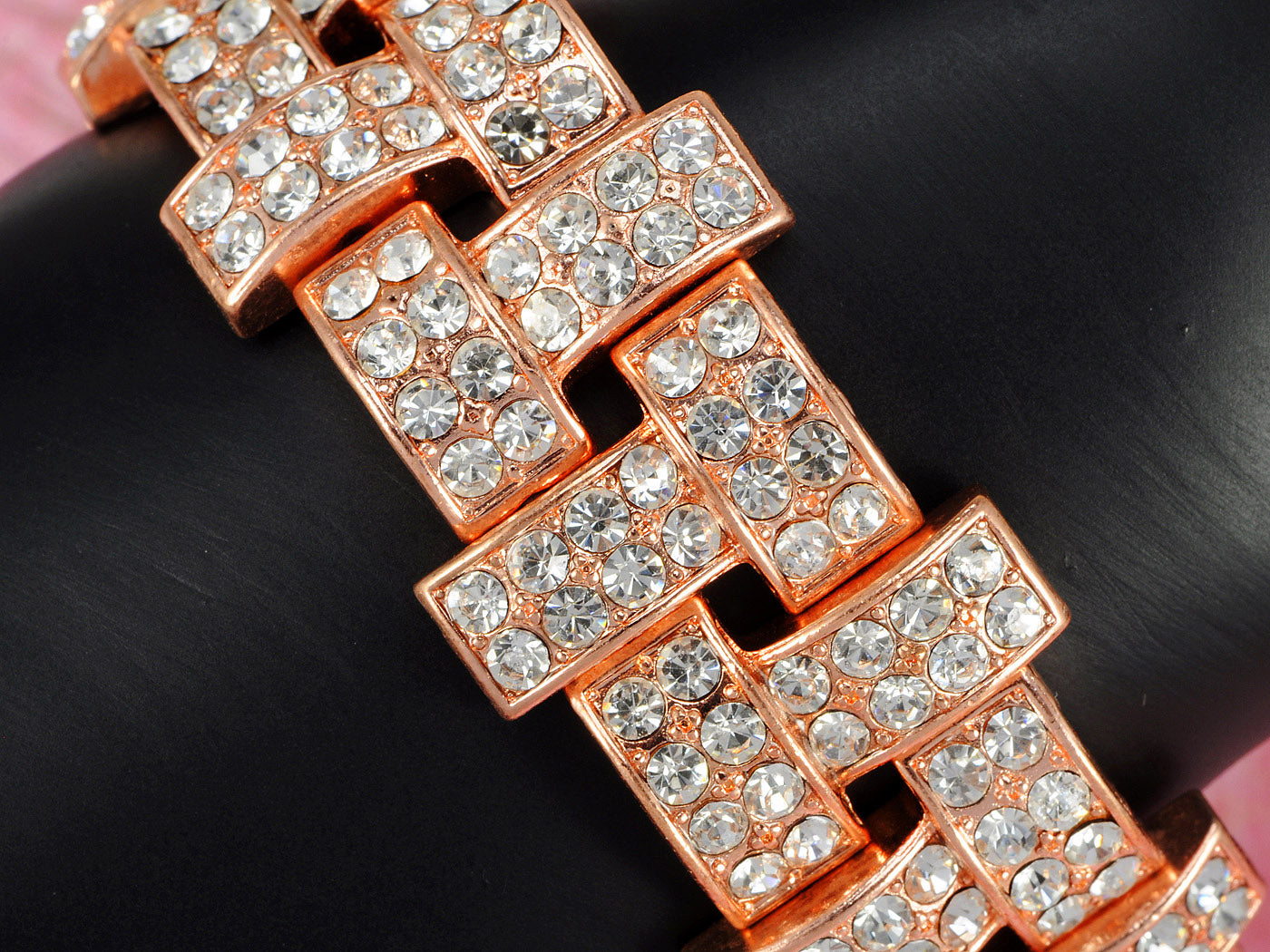 Copper Embellished Solid Bangle Bracelet