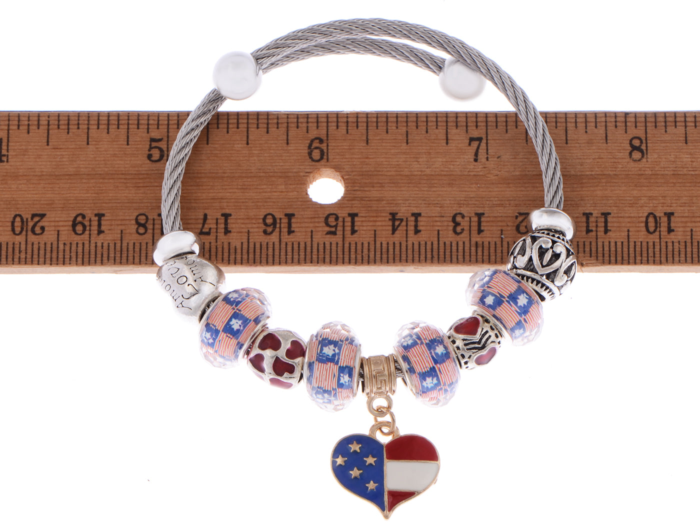 4th Of July American USA Flag Bracelet