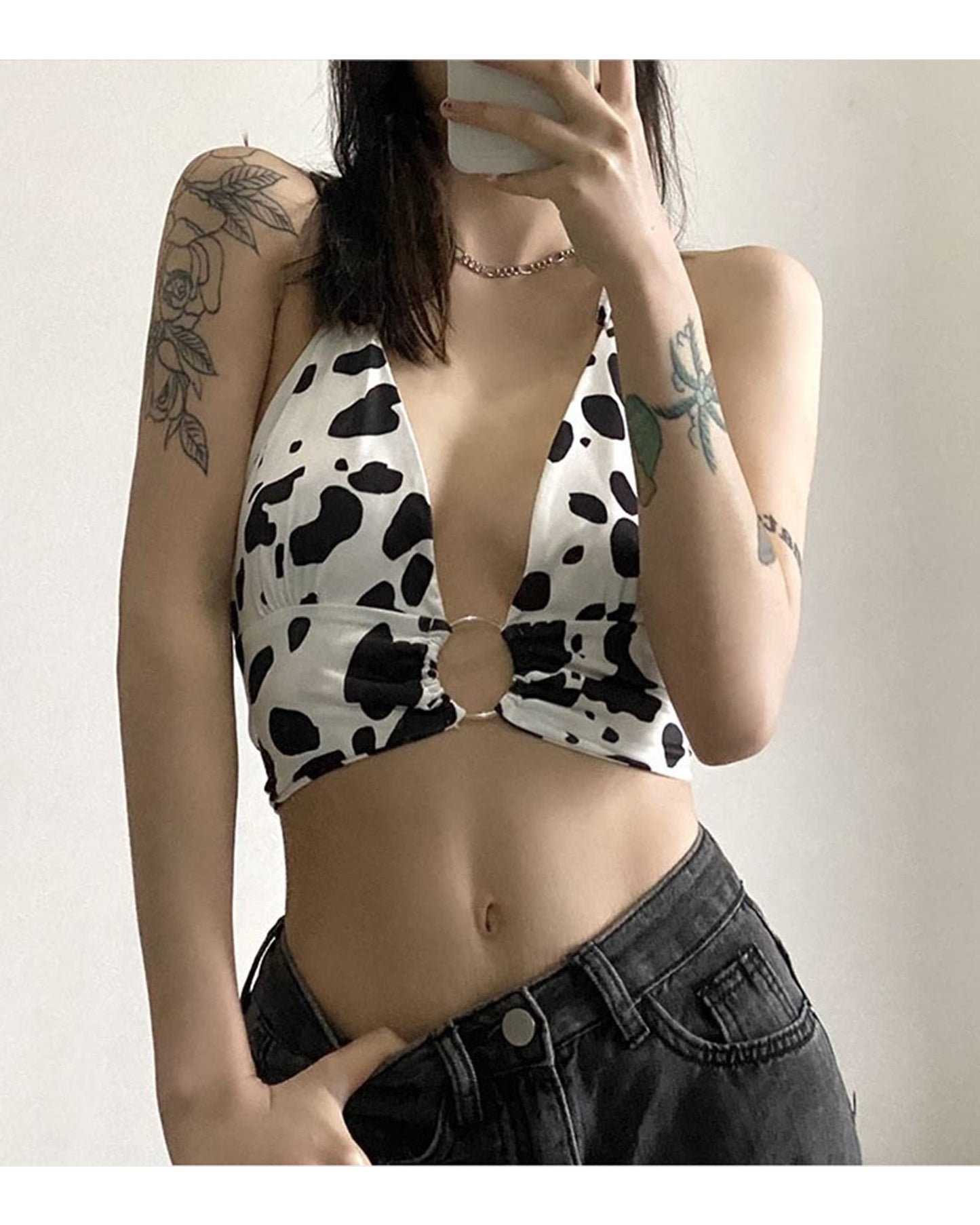 American Flag Halterneck Tube Top