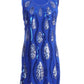 Anna-Kaci Tear Drop & Waves Pattern Sequin Dress