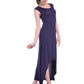 A-Line Shape Uneven High Low Hem Maxi Length Dress