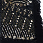 Anna-Kaci Womens Oversize Hand Beaded Fringed Sequin Evening Shawl Wrap