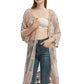 Anna-Kaci Women's Long Embroidered Floral Butterfly Kimono Cover Up Cardigan