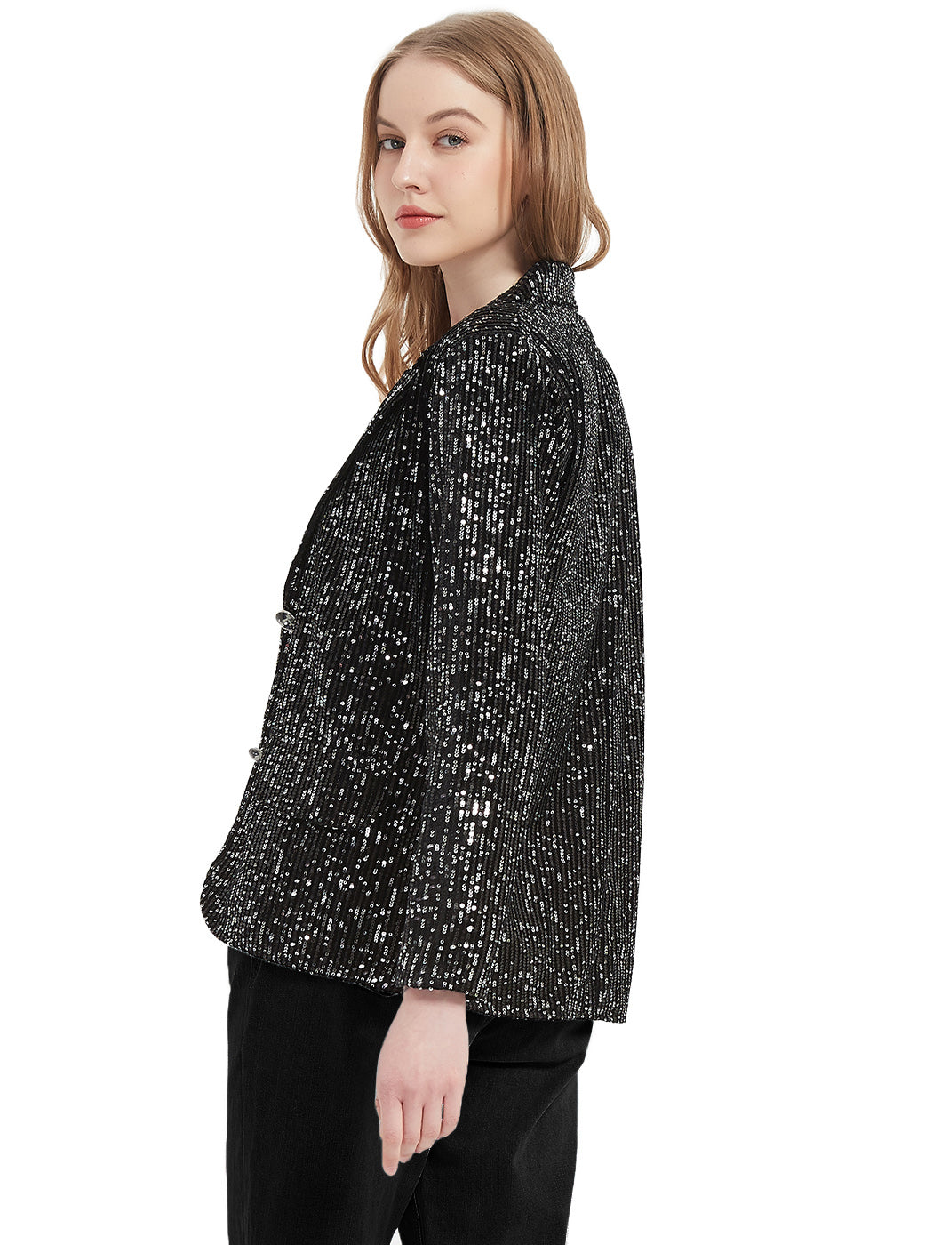 Evening Sparkle Sequin Blazer Jacket