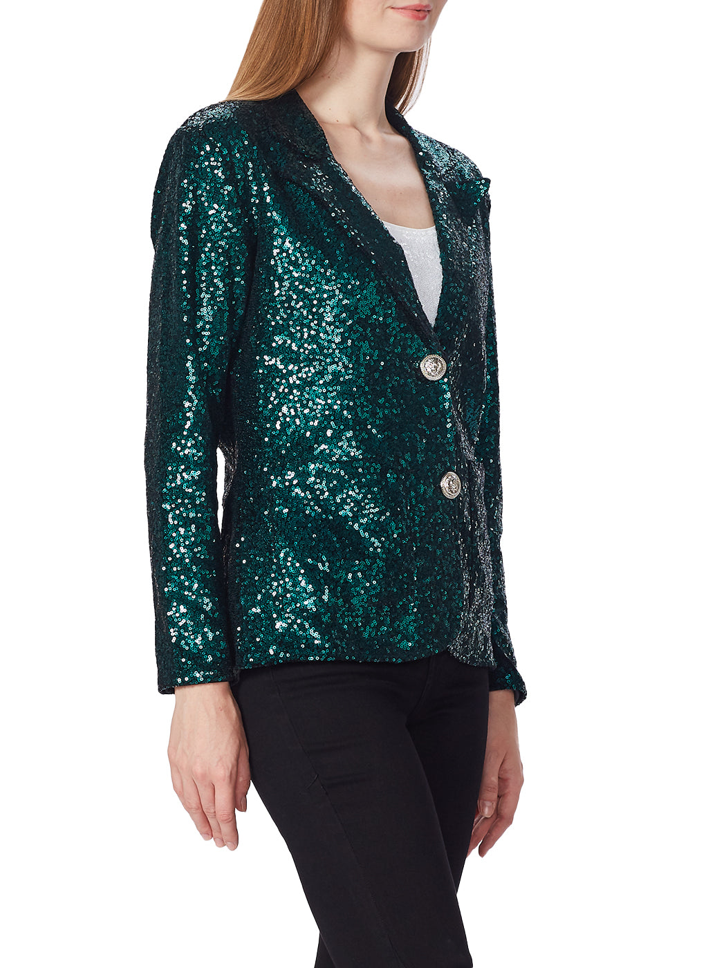 Evening Sparkle Sequin Blazer Jacket