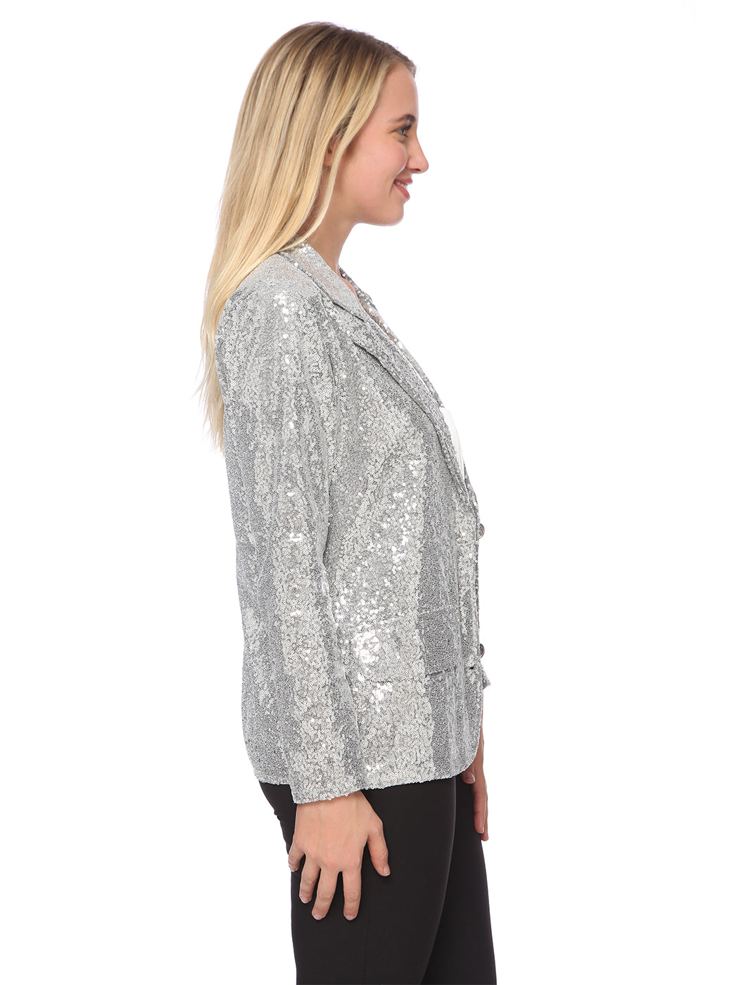 Evening Sparkle Sequin Blazer Jacket